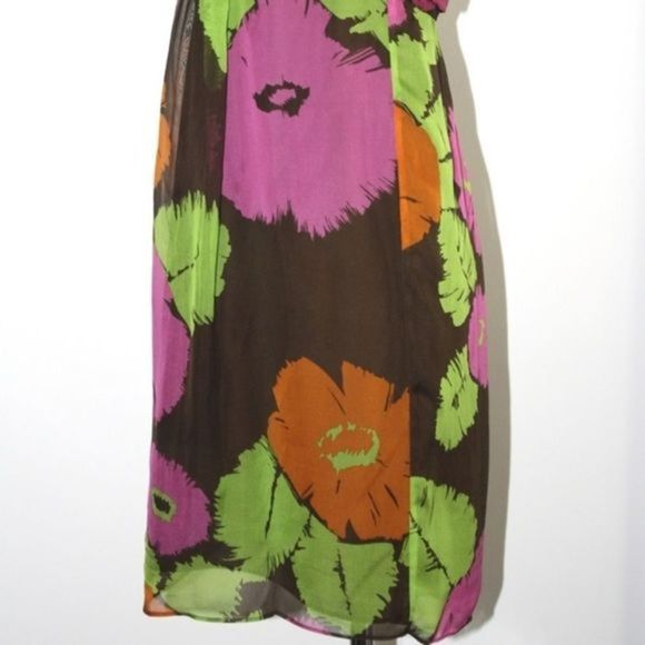 MILLY MULTI-FLORAL STRAPLESS DRESS SIZE 4 - Picture 2 of 6